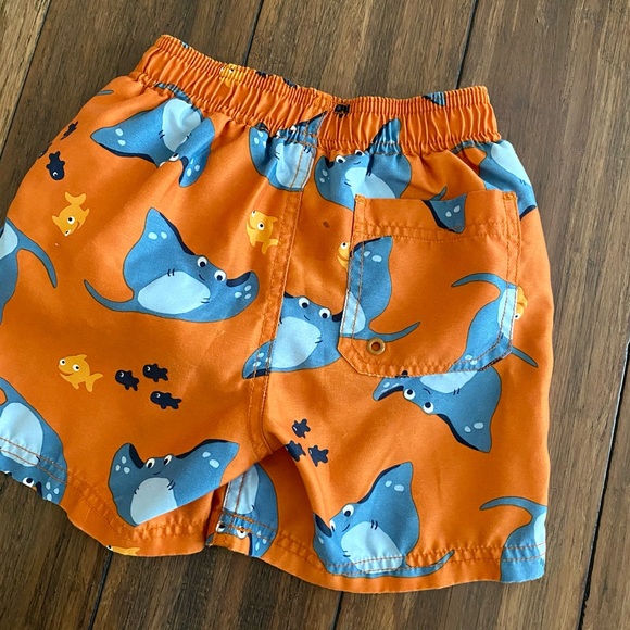 🚨Gymboree Swimming Trunks Stingray & Fish sz 3t - Picture 10 of 10